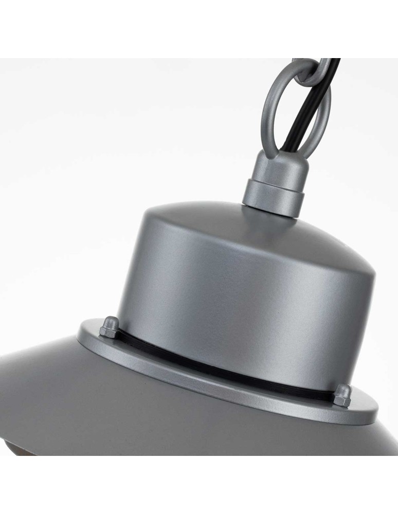 Outdoor pendant lamps - Elstead Lighting Copenhagen pendant lantern - 1 light source - Silver IP44 COPENHAGEN8-SIL - product kolory-swiatla.pl 2