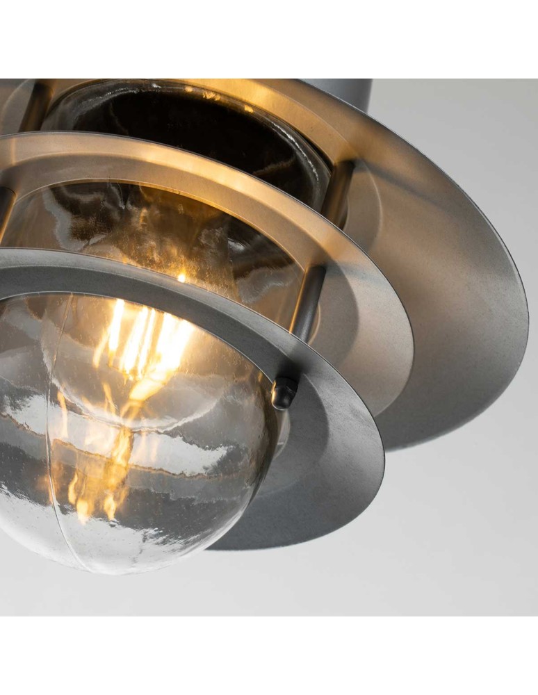 Outdoor pendant lamps - Elstead Lighting Copenhagen pendant lantern - 1 light source - Silver IP44 COPENHAGEN8-SIL - product kolory-swiatla.pl 4