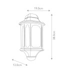 Elstead Lighting Latarnia naścienna Chapel - 1 źródło światła IP44 CP7-BLACK