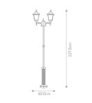 Outdoor lanterns - Elstead Lighting Chapel standing lantern - 2 light sources IP44 CP8-BLACK - product 5