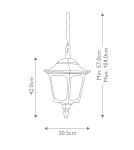 Outdoor pendant lamps - Elstead Lighting Chapel pendant lantern - 1 light source IP44 CP9-BLACK - product 4