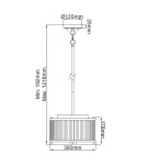 Elstead Lighting Lampa wisząca Corona - 2 źródła światła - Stary brąz / Stary mosiądz DL-CORONA-2P-BAB