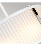 Pendant lamps - Elstead Lighting Corona pendant lamp - 2 light sources - Satin white / Polished nickel DL-CORONA-2P-WPN - product 3