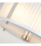 Elstead Lighting Lampa wisząca Corona - 2 źródła światła - Satynowa biel / Polerowany nikiel DL-CORONA-2P-WPN