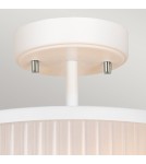 Elstead Lighting Lampa wisząca Corona - 2 źródła światła - Satynowa biel / Polerowany nikiel DL-CORONA-2P-WPN