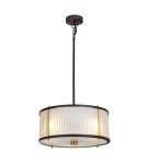 Elstead Lighting Lampa wisząca Corona - 3 źródła światła - Stary brąz / Stary mosiądz DL-CORONA-3P-BAB