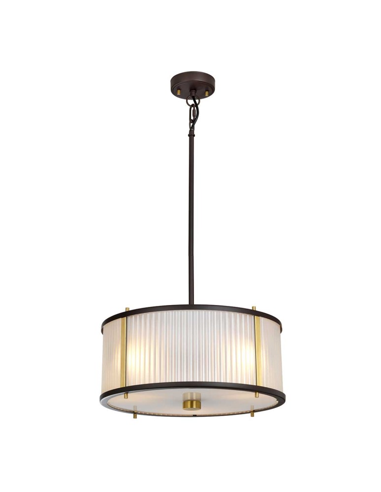 Pendant lamps - Elstead Lighting Corona pendant lamp - 3 light sources - Old bronze / Old brass DL-CORONA-3P-BAB - product kolory-swiatla.pl 1
