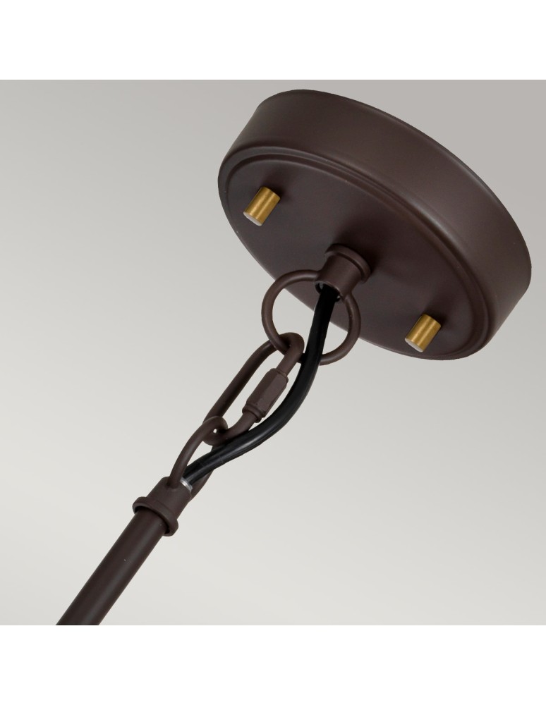Pendant lamps - Elstead Lighting Corona pendant lamp - 3 light sources - Old bronze / Old brass DL-CORONA-3P-BAB - product kolory-swiatla.pl 2