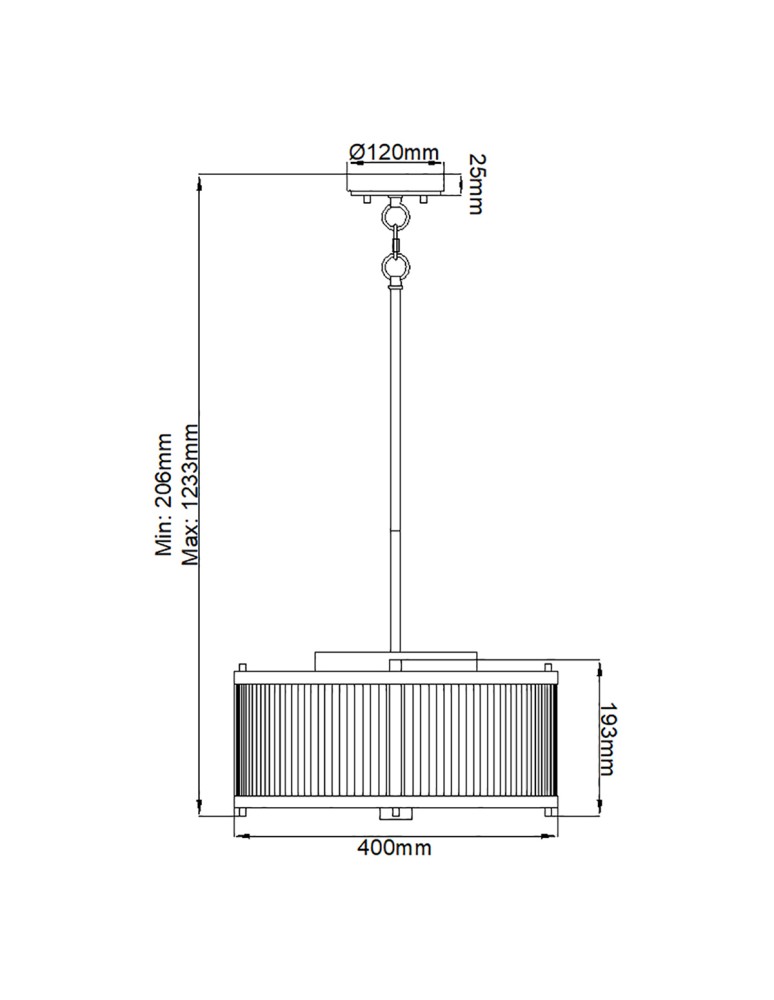 Elstead Lighting Lampa wisząca Corona - 3 źródła światła - Stary brąz / Stary mosiądz DL-CORONA-3P-BAB