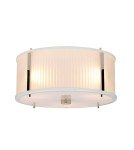 Elstead Lighting Lampa wisząca Corona - 3 źródła światła - Satynowa biel / Polerowany nikiel DL-CORONA-3P-WPN