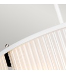 Elstead Lighting Lampa wisząca Corona - 3 źródła światła - Satynowa biel / Polerowany nikiel DL-CORONA-3P-WPN