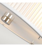 Elstead Lighting Lampa wisząca Corona - 3 źródła światła - Satynowa biel / Polerowany nikiel DL-CORONA-3P-WPN