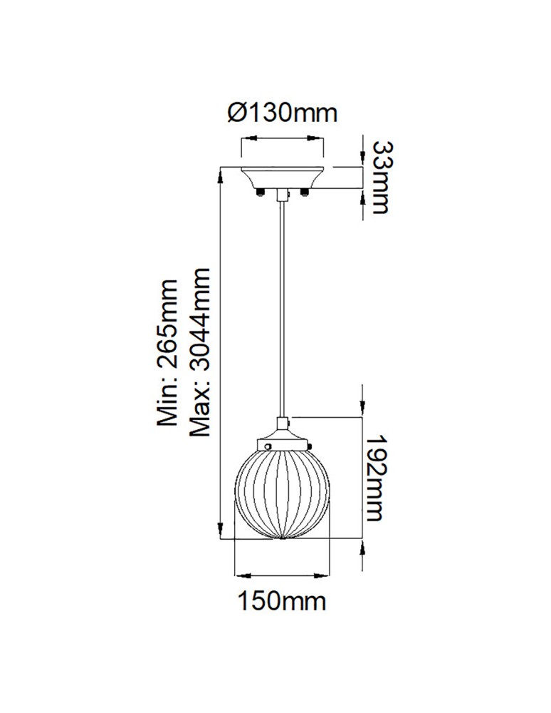 Elstead Lighting Lampa wisząca Cosmos - 1 źródło światła DL-COSMOS-1P