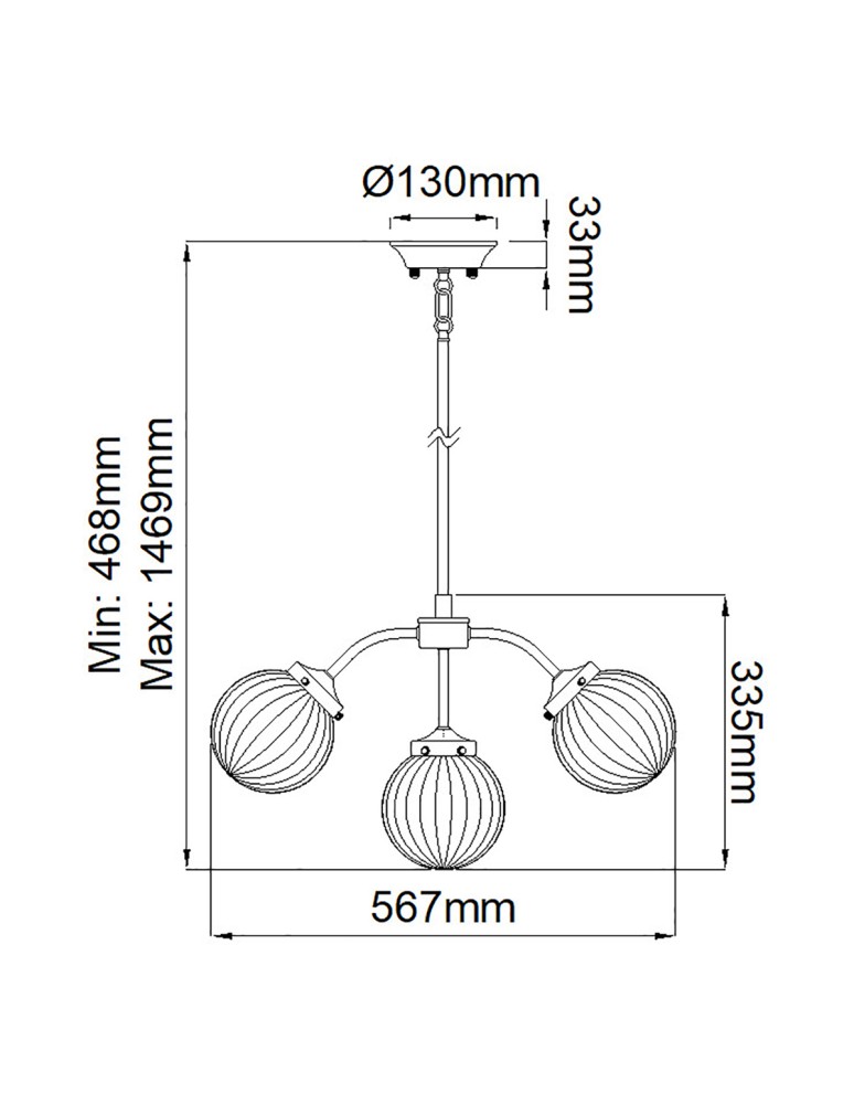 Pendant lamps - Elstead Lighting Cosmos pendant lamp - 5 light sources DL-COSMOS5 - product kolory-swiatla.pl 8