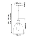 Elstead Lighting Mała lampa wisząca Matrimonio - 1 źródło światła DL-MATRIMONIO1MP
