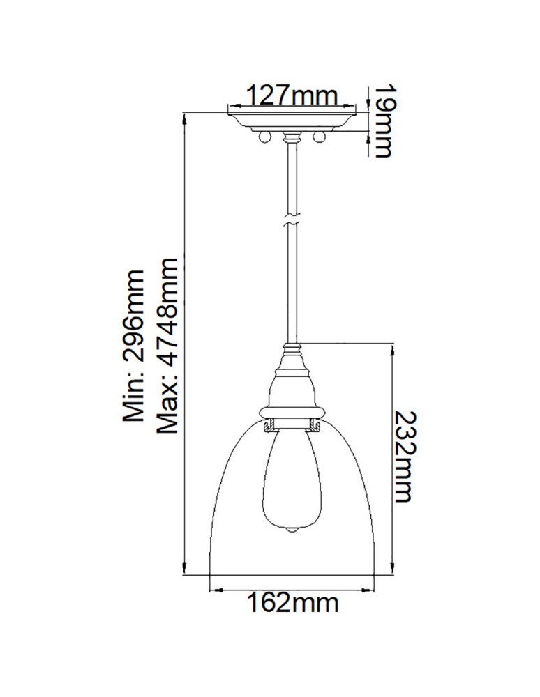 Pendant lamps - Elstead Lighting Matrimonio small pendant lamp - 1 light source DL-MATRIMONIO1MP - product kolory-swiatla.pl 6