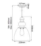 Pendant lamps - Elstead Lighting Matrimonio pendant lamp - 1 light source DL-MATRIMONIO-1P - product 6
