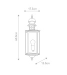 Outdoor wall lamps - Elstead Lighting Downing Street wall lantern - 1 light source IP44 DOWNING-STREET - product 5