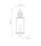 Outdoor wall lamps - Elstead Lighting Downing Street wall lantern - 1 light source IP44 DOWNING-STREET-V - product 5