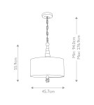 Pendant lamps - Elstead Lighting Flambeau pendant lamp - 2 light sources FB-FLAMBEAU-P - product 6