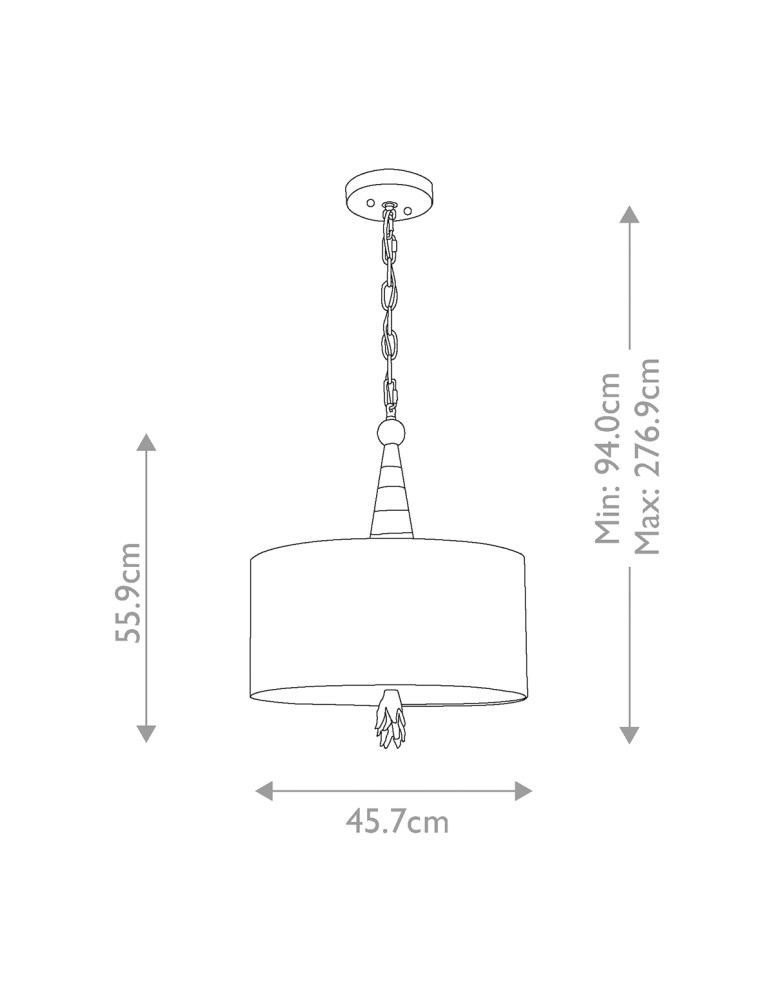 Pendant lamps - Elstead Lighting Flambeau pendant lamp - 2 light sources FB-FLAMBEAU-P - product kolory-swiatla.pl 6