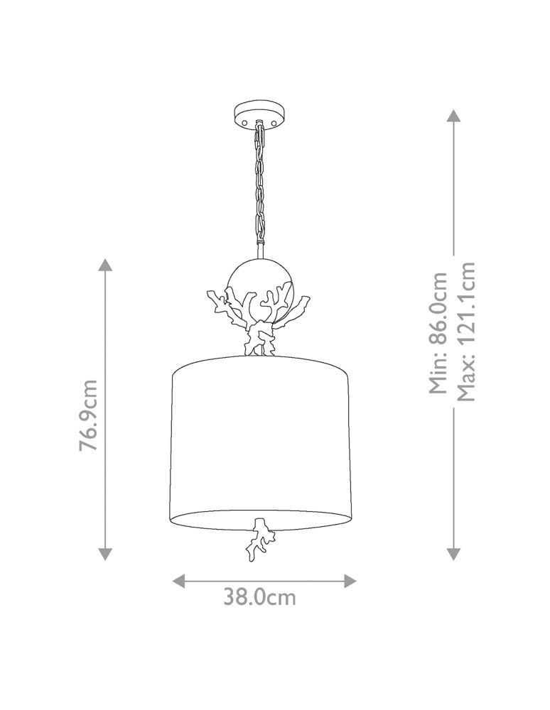 Pendant lamps - Elstead Lighting Trellis pendant lamp - 1 light source FB-TRELLIS-P - product kolory-swiatla.pl 7
