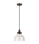 Pendant lamps - Elstead Lighting Baskin pendant lamp - 1 light source - Aged brass / Dark aged zinc FE-BASKIN-P-A-BR - product 2