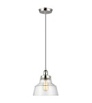 Pendant lamps - Elstead Lighting Baskin pendant lamp - 1 light source - Polished nickel FE-BASKIN-P-A-PN - product 2