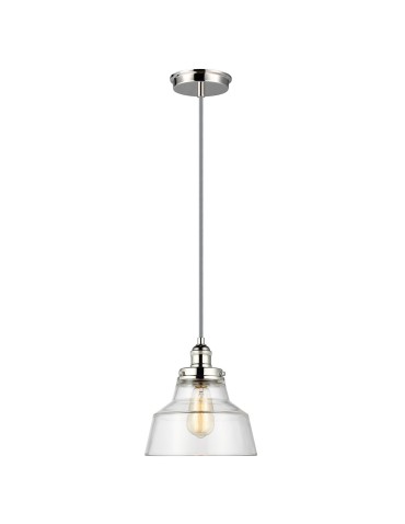 Elstead Lighting Lampa wisząca Baskin - 1 źródło światła - Polerowany nikiel FE-BASKIN-P-A-PN - produkt 2
