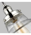 Elstead Lighting Lampa wisząca Baskin - 1 źródło światła - Polerowany nikiel FE-BASKIN-P-A-PN