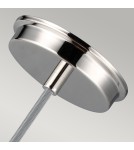 Elstead Lighting Lampa wisząca Baskin - 1 źródło światła - Polerowany nikiel FE-BASKIN-P-A-PN