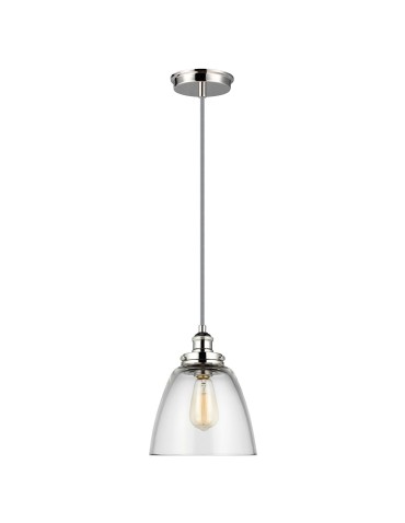 Elstead Lighting Lampa wisząca Baskin - 1 źródło światła - Polerowany nikiel FE-BASKIN-P-B-PN - produkt 2