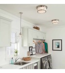 Pendant lamps - Elstead Lighting Baskin pendant lamp - 1 light source - Polished nickel FE-BASKIN-P-B-PN - product 3