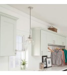 Elstead Lighting Lampa wisząca Baskin - 1 źródło światła - Polerowany nikiel FE-BASKIN-P-B-PN