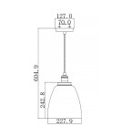 Pendant lamps - Elstead Lighting Baskin pendant lamp - 1 light source - Polished nickel FE-BASKIN-P-B-PN - product 8