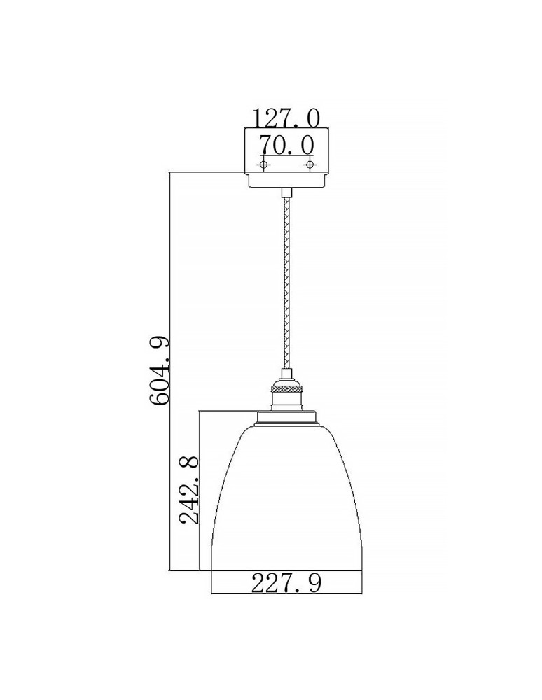 Elstead Lighting Lampa wisząca Baskin - 1 źródło światła - Polerowany nikiel FE-BASKIN-P-B-PN