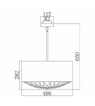 Pendant lamps - Elstead Lighting Botanic pendant lamp - 4 light sources FE-BOTANIC-4P - product 2