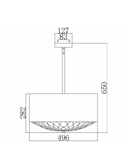 Elstead Lighting Lampa wisząca Botanic - 4 źródła światła FE-BOTANIC-4P - produkt 2