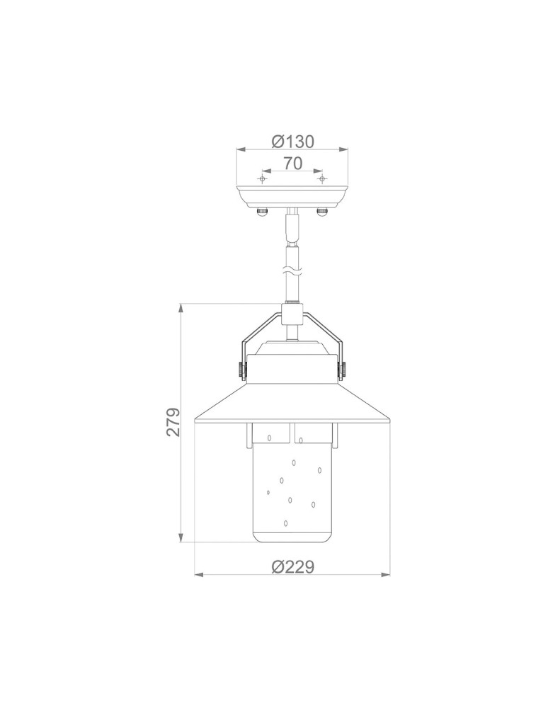 Elstead Lighting Latarnia wisząca Boynton - 1 źródło światła IP44 FE-BOYNTON8-S