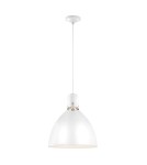 Pendant lamps - Elstead Lighting Brynne medium LED pendant lamp - Matte white / Chrome FE-BRYNNE-P-FWH - product 1