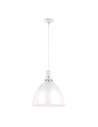 Elstead Lighting Brynne medium LED pendant lamp - Matte white / Chrome FE-BRYNNE-P-FWH