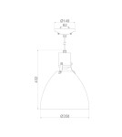 Pendant lamps - Elstead Lighting Brynne medium LED pendant lamp - Matte white / Chrome FE-BRYNNE-P-FWH - product 5