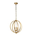 Elstead Lighting Średnia lampa wisząca Corinne - 3 źródła światła - Oksydowany mosiądz FE-CORINNE-3P-M-BB