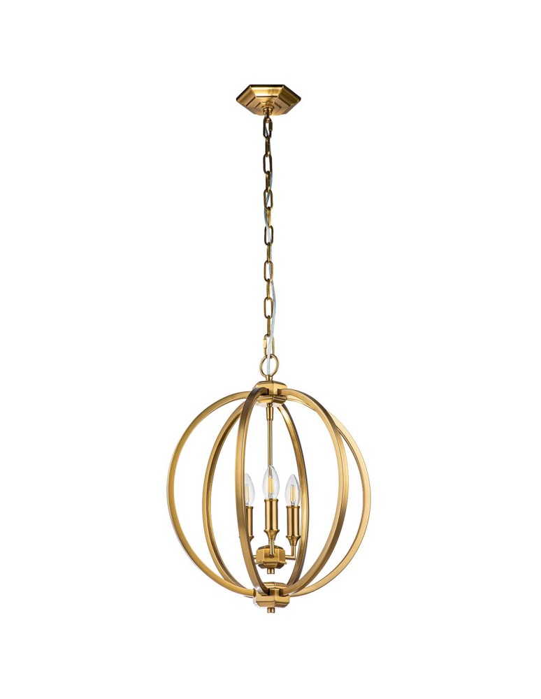 Elstead Lighting Corinne medium pendant lamp - 3 light sources - Oxidized brass FE-CORINNE-3P-M-BB