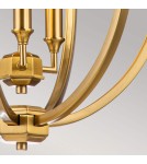 Elstead Lighting Średnia lampa wisząca Corinne - 3 źródła światła - Oksydowany mosiądz FE-CORINNE-3P-M-BB