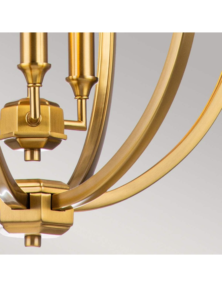 Elstead Lighting Średnia lampa wisząca Corinne - 3 źródła światła - Oksydowany mosiądz FE-CORINNE-3P-M-BB