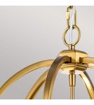 Elstead Lighting Średnia lampa wisząca Corinne - 3 źródła światła - Oksydowany mosiądz FE-CORINNE-3P-M-BB