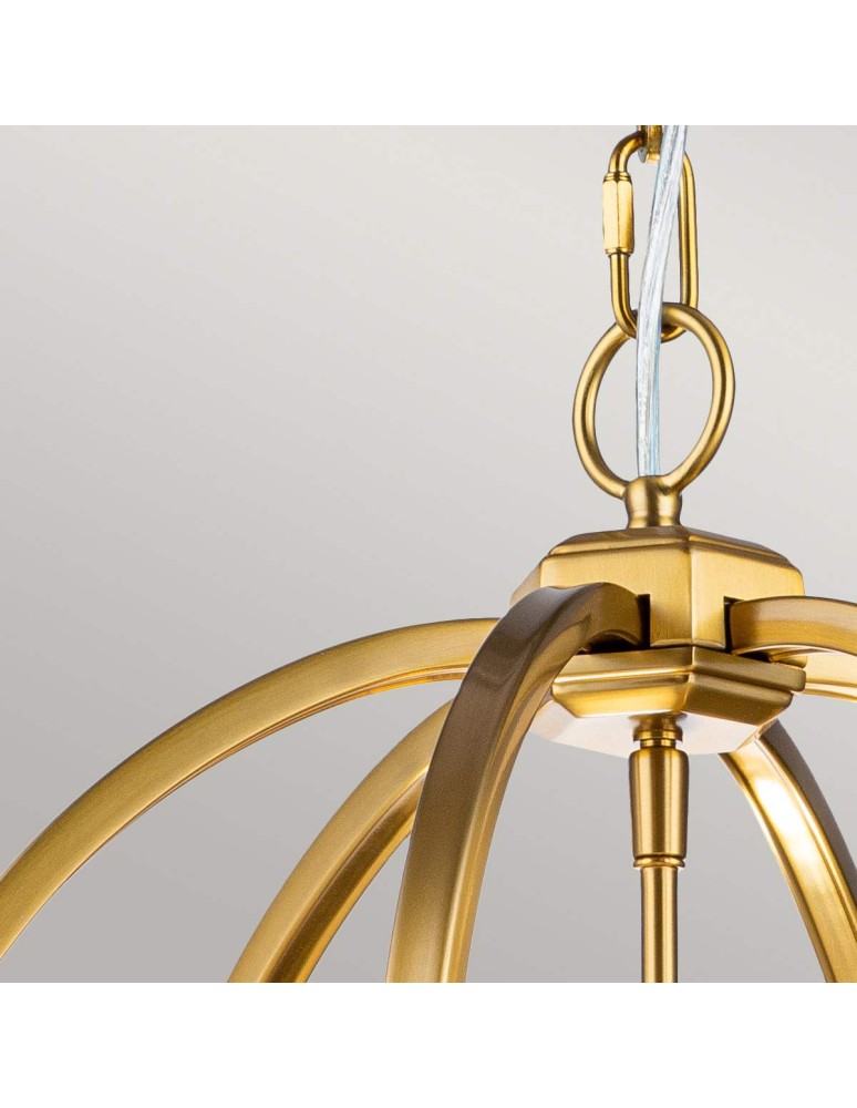 Elstead Lighting Średnia lampa wisząca Corinne - 3 źródła światła - Oksydowany mosiądz FE-CORINNE-3P-M-BB