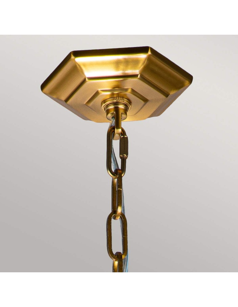 Elstead Lighting Średnia lampa wisząca Corinne - 3 źródła światła - Oksydowany mosiądz FE-CORINNE-3P-M-BB