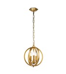 Elstead Lighting Mała lampa wisząca Corinne - 3 źródła światła - Oksydowany mosiądz FE-CORINNE-3P-S-BB